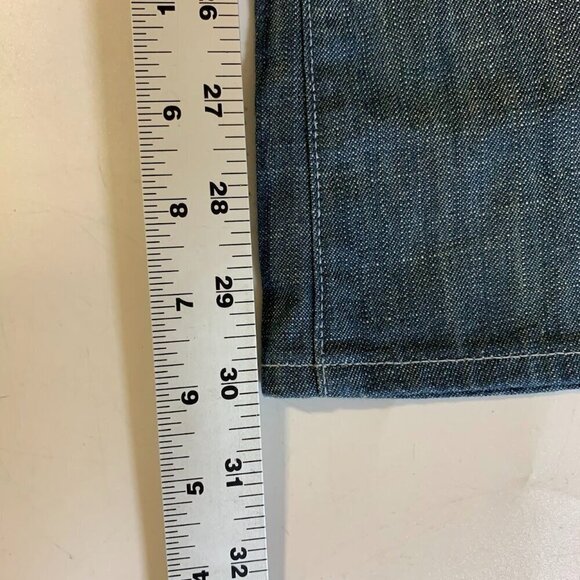 Earnest Sewn Women's Low Rise Classic 5 Pocket Mini Flare Jeans Size 28 - Picture 16 of 16